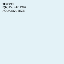 #E3F2F6 - Aqua Squeeze Color Image